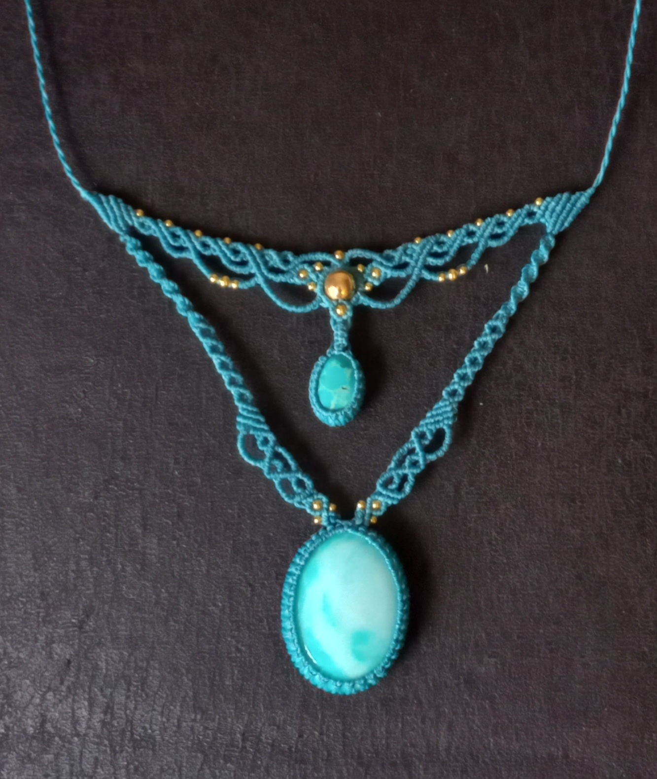 Collier turquoise - produit